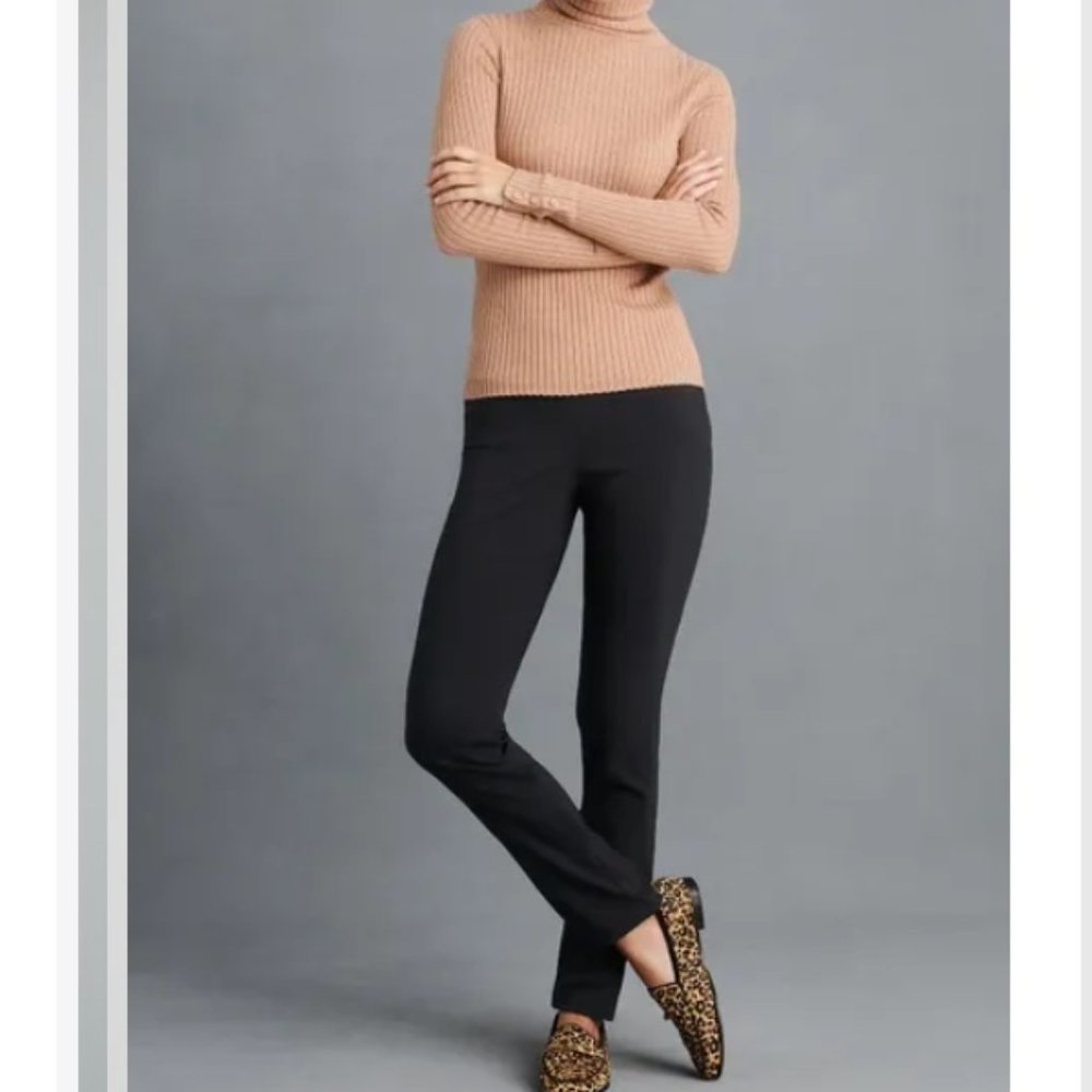 J. McLaughlin Black Straight-Leg Pants